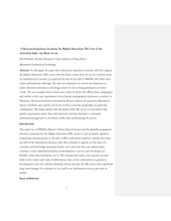 A Deweyan experience economy for higher education : The case of the Australian Indie 100 Music Event