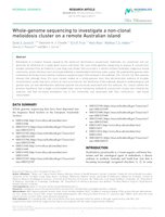 Whole-genome sequencing to investigate a non-clonal melioidosis cluster on a remote Australian island