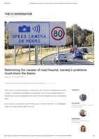 Rethinking the causes of road trauma: society’s problems must share the blame