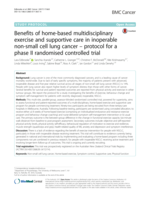 Benefits of home-based multidisciplinary exercise and supportive care in inoperable non-small cell lung cancer - protocol for a phase II randomised controlled trial