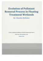 Evolution of Pollutant Removal Process in Floating Treatment Wetlands