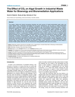 The effect of CO2 on algal growth in industrial waste water for bioenergy and bioremediation applications