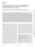 Tracing melioidosis back to the source: Using whole-genome sequencing to investigate an outbreak originating from a contaminated domestic water supply