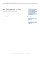 Study of magnetorheology and sensing capabilities of MR elastomers