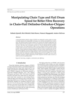 Manipulating Chain Type and Flail Drum Speed for Better Fibre Recovery in Chain-Flail Delimber-Debarker-Chipper Operations