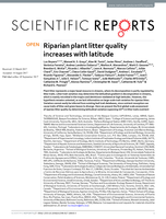 Riparian plant litter quality increases with latitude