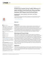 Predicting crashes using traffic offences. A meta-analysis that examines potential bias between self-report and archival data