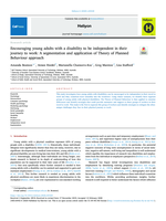 Encouraging young adults with a disability to be independent in their journey to work: A segmentation and application of Theory of Planned Behaviour approach