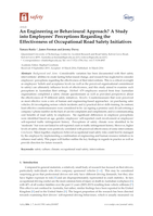 An engineering or behavioural approach? A study into employee’s perceptions regarding the effectiveness of occupational road safety initiatives