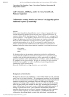 Collaborative writing ‘betwixt and between’ sits jaggedly against traditional regimes of authorship