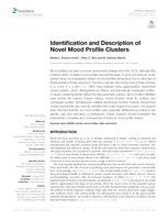 Identification and description of novel mood profile clusters