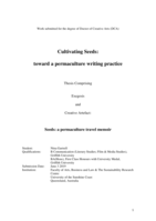 Cultivating Seeds: toward a permaculture writing practice