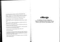 eMerge: An Anthology of Creative Writing from Master of Professional Practice (Creative Writing) students at the University of the Sunshine Coast