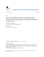 The learning thermometer: Closing the loop between teaching, learning, wellbeing and support in universities