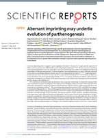 Aberrant imprinting may underlie evolution of parthenogenesis