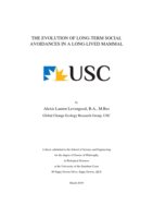 The Evolution of Long-Term Social Avoidances in a Long-Lived Mammal