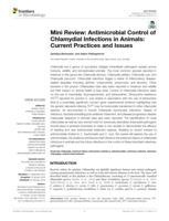 Mini Review: Antimicrobial Control of Chlamydial Infections in Animals: Current Practices and Issues