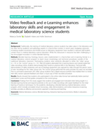 Video feedback and e-Learning enhances laboratory skills and engagement in medical laboratory science students