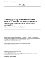 Assessing spatially distributed infiltration capacity to evaluate storm runoff in forested catchments: Implications for hydrological connectivity
