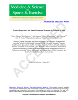 Women Experience the Same Ergogenic Response to Caffeine as Men