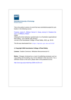 Utilising the driver behaviour questionnaire in an Australian organisational fleet setting : can it identify risky drivers?