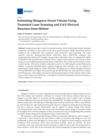 Estimating Mangrove Forest Volume Using Terrestrial Laser Scanning and UAV-Derived Structure-from-Motion
