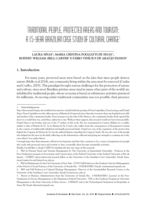 Traditional people, protected areas and tourism: a 15-year Brazilian case study of cultural change