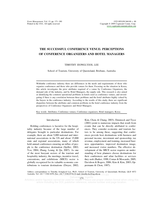 The successful conference venue: Perceptions of conference organizers and hotel managers