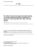 The effect of short and long term aerobic training on exercise capacity and tissue oxygenation in young (18 - 30 yr) and older (40 - 60 yr) men and women