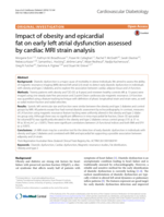 Impact of obesity and epicardial fat on early left atrial dysfunction assessed by cardiac MRI strain analysis