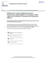 Differences in visceral adipose tissue and biochemical cardiometabolic risk markers in elite rugby union athletes of Caucasian and Polynesian descent