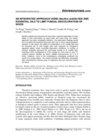 An integrated approach using bacillus subtilis B26 and essential oils to limit fungal discoloration of wood