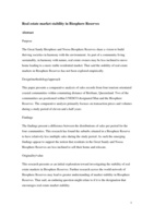 Real estate market stability in a biosphere reserve