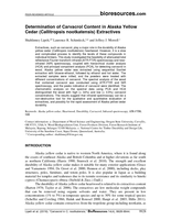Determination of Carvacrol Content in Alaska Yellow Cedar (Callitropsis nootkatensis) Extractives