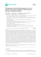 Carrageenans from the Red Seaweed Sarconema filiforme Attenuate Symptoms of Diet-Induced Metabolic Syndrome in Rats