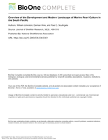 Overview of the Development and Modern Landscape of Marine Pearl Culture in the South Pacific