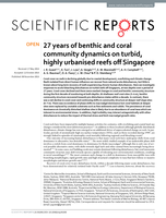 27 years of benthic and coral community dynamics on turbid, highly urbanised reefs off Singapore