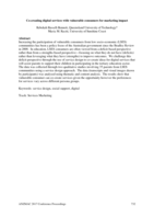 Co-creating digital services with vulnerable consumers for marketing impact