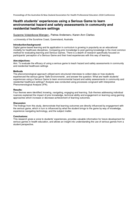 Health students’ experiences using a Serious Game to learn environmental hazard and safety assessments in community and residential healthcare settings