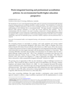 Work-integrated learning and professional accreditation policies: An environmental health higher education perspective