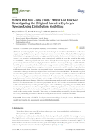 Where Did You Come From? Where Did You Go? Investigating the Origin of Invasive Leptocybe Species Using Distribution Modelling