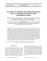 The effects of shoreline armouring on estuarine fish are contingent upon the broader urbanisation context