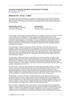 Editorial Vol. 13 Iss. 1 2019