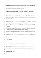 Impacts of climate change in a global hotspot for temperate marine biodiversity and ocean warming