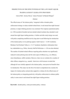 Perspectives on the effectiveness of the late night liquor trading lockout legislative provision