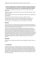 A study of degradation of historic parchment using small-angle X-ray scattering, synchrotron-IR and multivariate data analysis