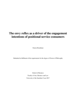 The envy reflex as a driver of the engagement intentions of positional service consumers