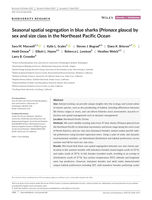 Seasonal spatial segregation in blue sharks (Prionace glauca) by sex and size class in the Northeast Pacific Ocean