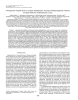 A prospective hospital study to evaluate the diagnostic accuracy of rapid diagnostic tests for the early detection of leptospirosis in Laos