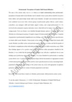 Professionals’ Perceptions of Female Child Sexual Offenders